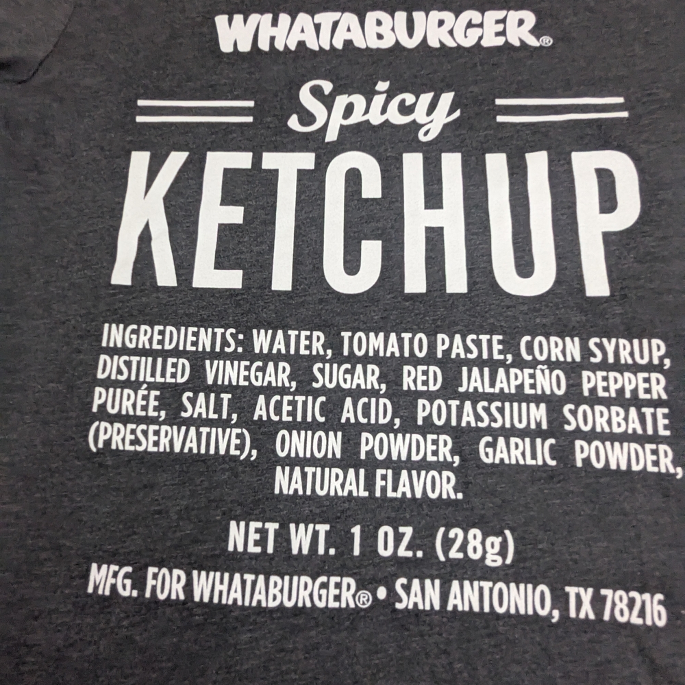 Whataburger Spicy Ketchup Graphic T-Shirt - Gray Medium
